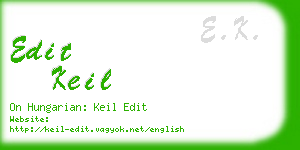 edit keil business card